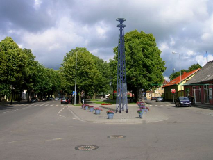 Būsimo meninio akcento kompiuterinis maketas.