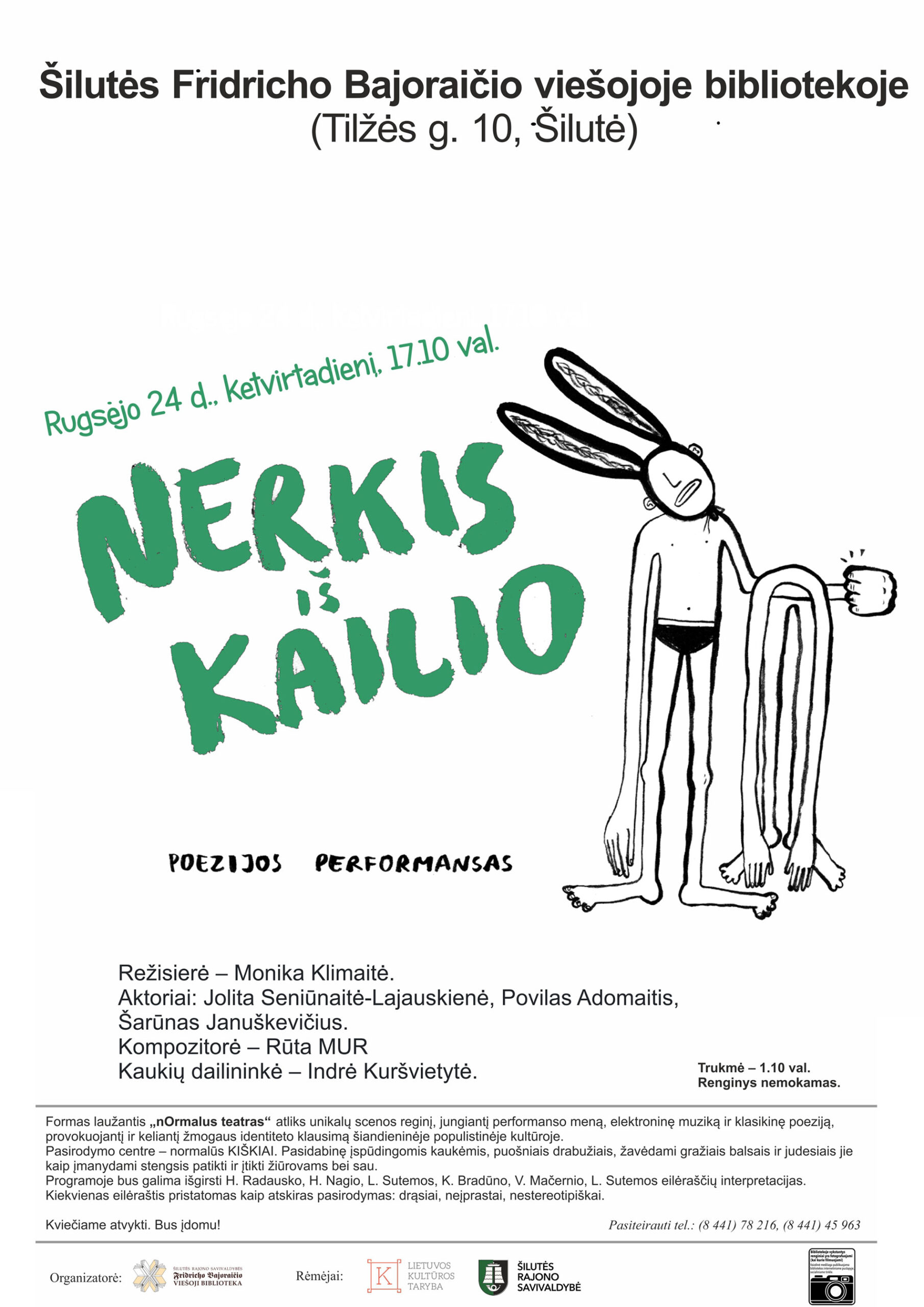 Poezijos performansas „NERKIS IŠ KAILIO“