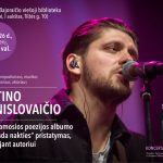 aktoriaus JUSTINO STANISLOVAIČIO dainuojamosios poezijos albumo „3 Valanda Nakties“ pristatymą