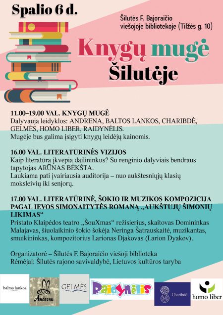 Jūsų lauksime Knygų mugėje Šilutėje